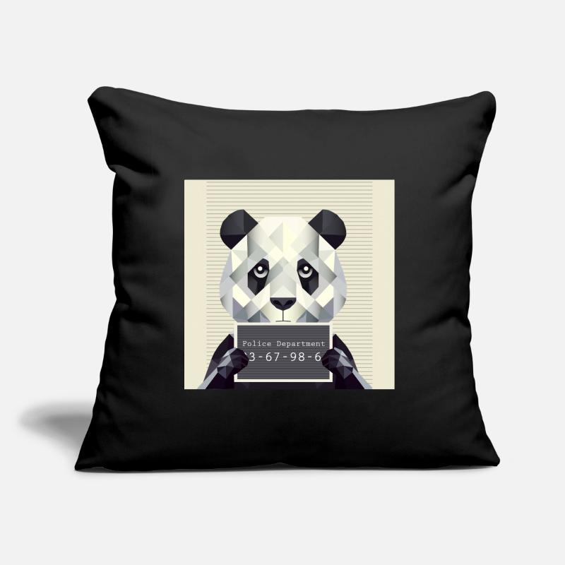 Panda Mugshot – Caught with animals! Sofa pillowcase 17,3'' x 17,3'' (45 x 45 cm)