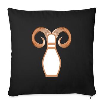 BOWLING ANNIVERSAIRE ZODIAC BOWLING - Housse de coussin décorative 45 x 45 cm - noir - Devant