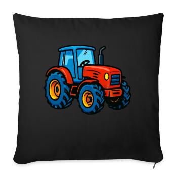 Trekker Tractor - Sofa pillowcase 17,3'' x 17,3'' (45 x 45 cm) - black - Front