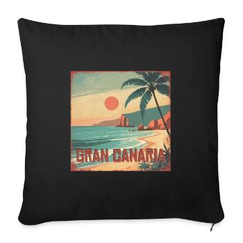 Gran Canaria - Sofa pillowcase 17,3'' x 17,3'' (45 x 45 cm) - black - Front