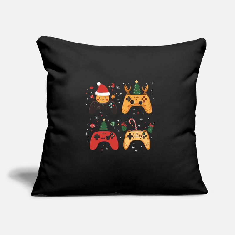 Gaming controller with Christmas decoration Sofa pillowcase 17,3'' x 17,3'' (45 x 45 cm)