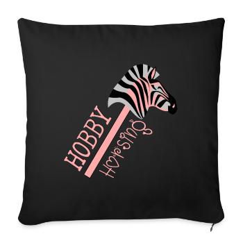 CHEVAL DE CHEVAL DE LOISIR - ZÈBRE - Housse de coussin décorative 45 x 45 cm - noir - Devant