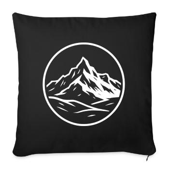 Gran Paradiso - Sofa pillowcase 17,3'' x 17,3'' (45 x 45 cm) - black - Front