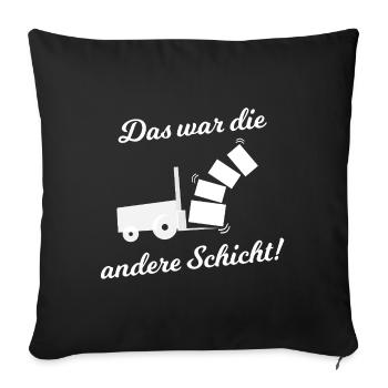 The Logistics Layer - Sofa pillowcase 17,3'' x 17,3'' (45 x 45 cm) - black - Front