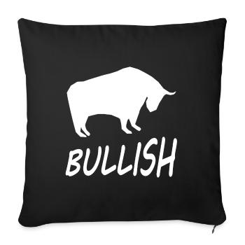 Les actions et l’argent - Housse de coussin décorative 45 x 45 cm - noir - Devant