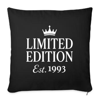 Limited Edition Est. 1993 - Sofakissenbezug 45 x 45 cm - Schwarz - Vorne
