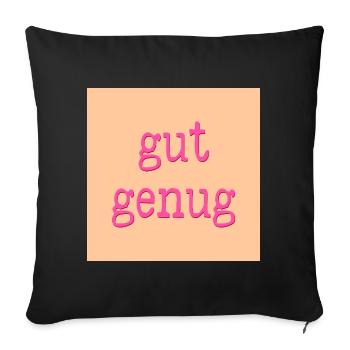 nervensystem gut genug - Sofakissenbezug 45 x 45 cm - Schwarz - Vorne