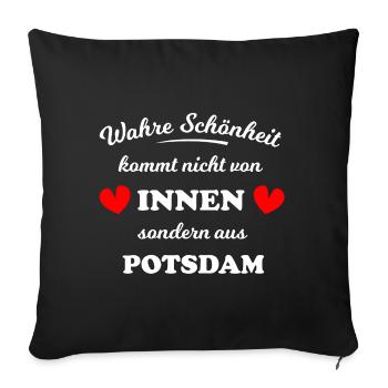 Beautiful Potsdam - Sofa pillowcase 17,3'' x 17,3'' (45 x 45 cm) - black - Front
