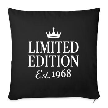 Limited Edition Est 1968 - Sofakissenbezug 45 x 45 cm - Schwarz - Vorne