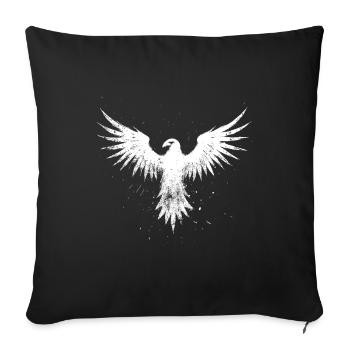 White Phoenix - Sofa pillowcase 17,3'' x 17,3'' (45 x 45 cm) - black - Front