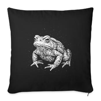 Toad - Sofa pillowcase 17,3'' x 17,3'' (45 x 45 cm) - black - Front
