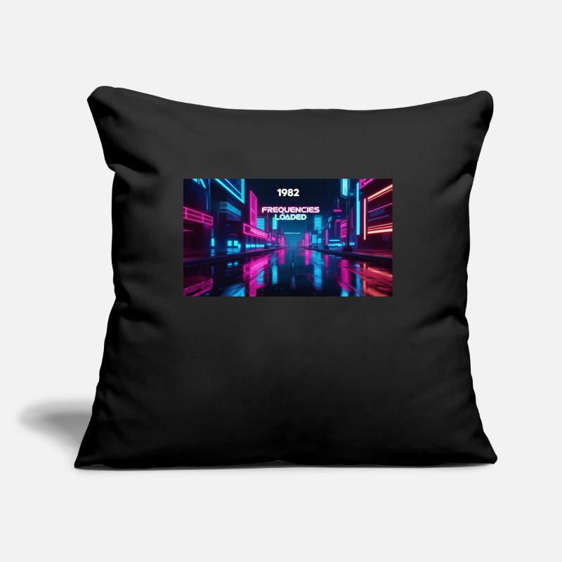 FRÉQUENCES CHARGÉES Housse de coussin décorative 45 x 45 cm