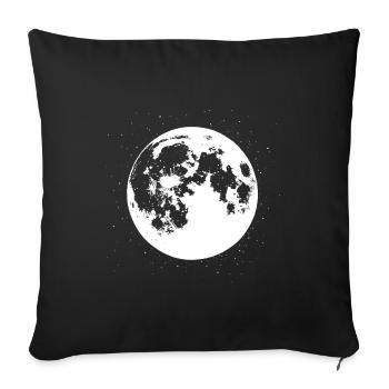 Vibrations de la pleine lune - Housse de coussin décorative 45 x 45 cm - noir - Devant