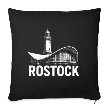 Rostock Moments - Housse de coussin décorative 45 x 45 cm - noir - Devant