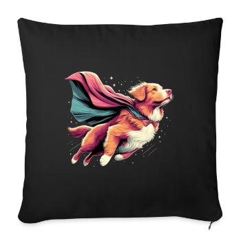 Super Dog Nova Scotia Duck Tolling Retriever - Housse de coussin décorative 45 x 45 cm - noir - Devant