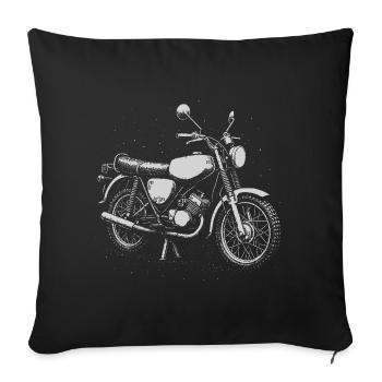 L’amour à deux temps - Housse de coussin décorative 45 x 45 cm - noir - Devant