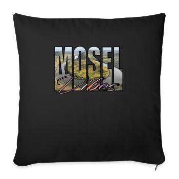 MOSELVibes - Sofa pillowcase 17,3'' x 17,3'' (45 x 45 cm) - black - Front