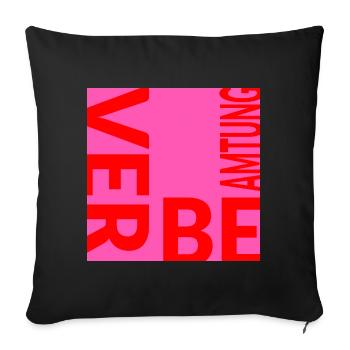 Verbeamtung Beamtin - Auf Lebenszeit - Sofakissenbezug 45 x 45 cm - Schwarz - Vorne