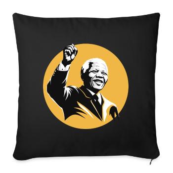 Nelson Mandela | Inspiration - Housse de coussin décorative 45 x 45 cm - noir - Devant