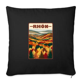 Rhoen Rhön - Sofakissenbezug 45 x 45 cm - Schwarz - Vorne