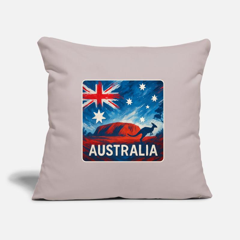 Conception de l’Outback australien Housse de coussin décorative 45 x 45 cm