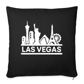 Las Vegas - Housse de coussin décorative 45 x 45 cm - noir - Devant