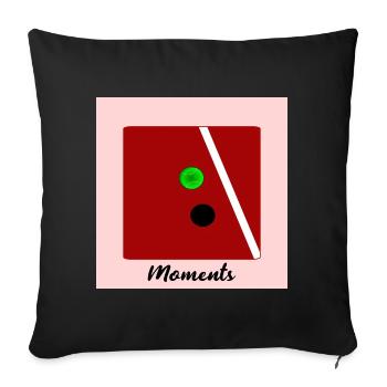 MOMENTS DE TENNIS SECONDES CRITIQUES - Housse de coussin décorative 45 x 45 cm - noir - Devant