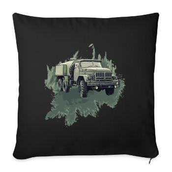 Classique légendaire à traction intégrale - Housse de coussin décorative 45 x 45 cm - noir - Devant