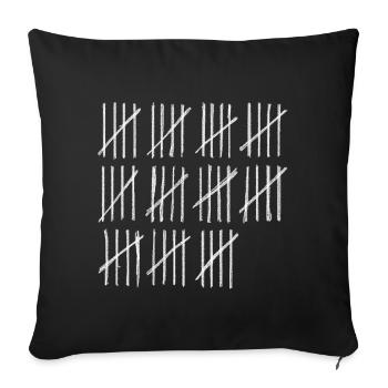 Trending Creative Counting - Sofa pillowcase 17,3'' x 17,3'' (45 x 45 cm) - black - Front