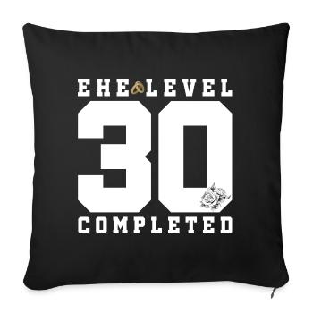 30th Wedding Anniversary - Sofa pillowcase 17,3'' x 17,3'' (45 x 45 cm) - black - Front