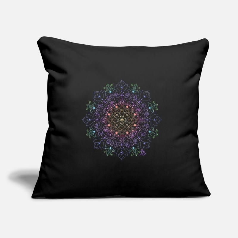 Glowing Mandala Pattern Sofa pillowcase 17,3'' x 17,3'' (45 x 45 cm)