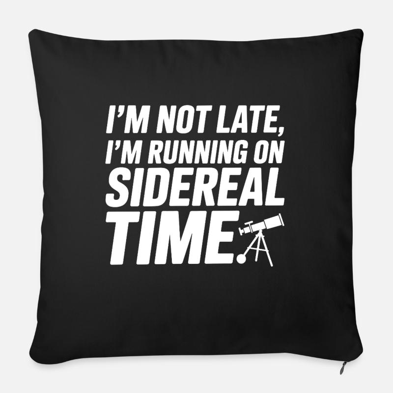 Celestial Map Constellation Guide   - Sofa pillowcase 17,3'' x 17,3'' (45 x 45 cm) - black