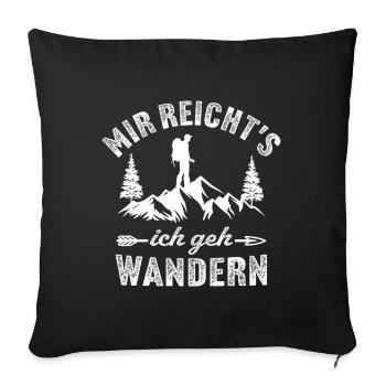 J’en ai assez de faire de la randonnée - Housse de coussin décorative 45 x 45 cm - noir - Devant