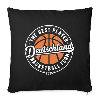 Allemagne Champion de basket-ball Design - Housse de coussin décorative 45 x 45 cm - noir - Devant