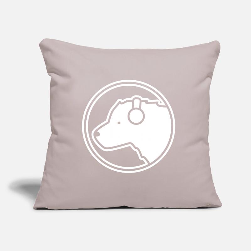Eisbär DJ – Music, Polar & Coolness Factor Sofa pillowcase 17,3'' x 17,3'' (45 x 45 cm)