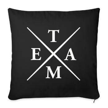 Équipe - Housse de coussin décorative 45 x 45 cm - noir - Devant