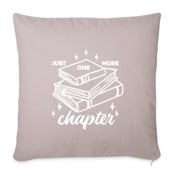 juste un chapitre de plus Livre Lecture Livres Rat de bibliothèque - Housse de coussin décorative 45 x 45 cm - taupe clair - Devant