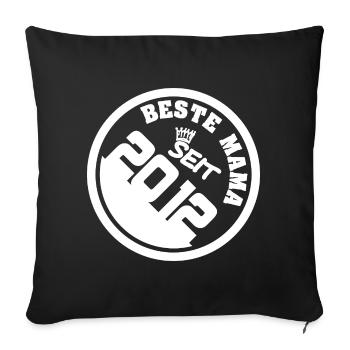 Gift Idea 2012 - Sofa pillowcase 17,3'' x 17,3'' (45 x 45 cm) - black - Front
