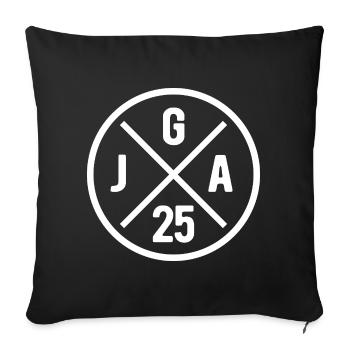 Planification d’un enterrement de vie de garçon 2025 - Housse de coussin décorative 45 x 45 cm - noir - Devant