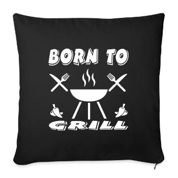 Griller - Housse de coussin décorative 45 x 45 cm - noir - Devant