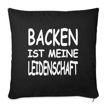 Bake - Sofa pillowcase 17,3'' x 17,3'' (45 x 45 cm) - black - Front