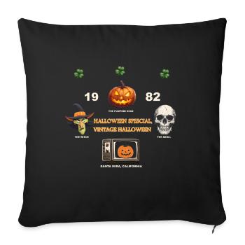 Vintage Halloween Mashup Tee - Sofa pillowcase 17,3'' x 17,3'' (45 x 45 cm) - black - Front
