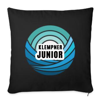 Klempner Junior Nachfolger Sohn Kind Junge - Sofakissenbezug 45 x 45 cm - Schwarz - Vorne
