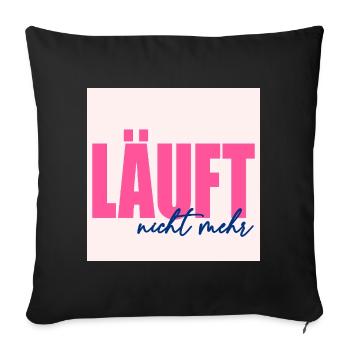 NE FONCTIONNE PLUS - Housse de coussin décorative 45 x 45 cm - noir - Devant