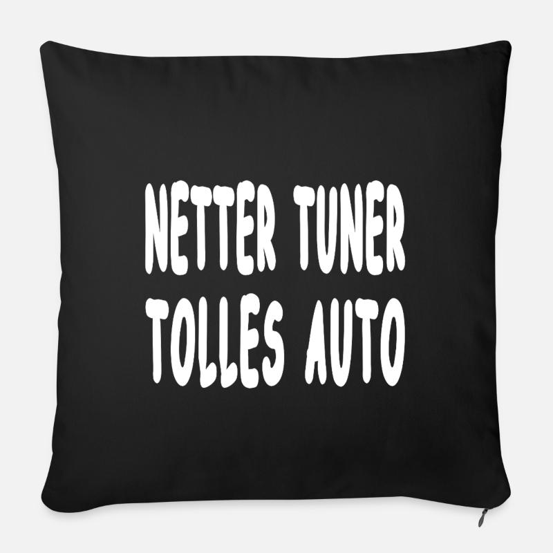Tuner - Sofakissenbezug 45 x 45 cm - Schwarz