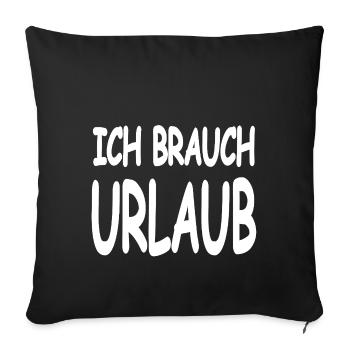 Holiday - Sofa pillowcase 17,3'' x 17,3'' (45 x 45 cm) - black - Front