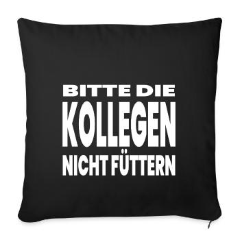 Chers collègues - Housse de coussin décorative 45 x 45 cm - noir - Devant