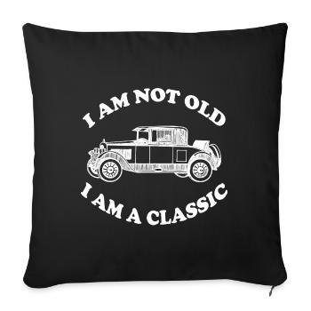 Classic - Sofa pillowcase 17,3'' x 17,3'' (45 x 45 cm) - black - Front