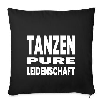 Dance - Sofa pillowcase 17,3'' x 17,3'' (45 x 45 cm) - black - Front
