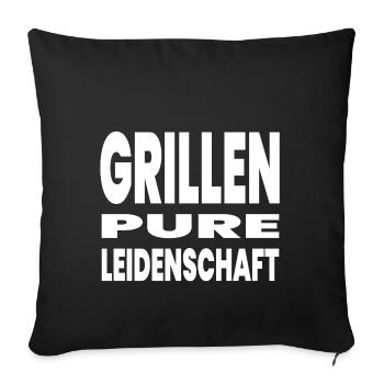 Griller - Housse de coussin décorative 45 x 45 cm - noir - Devant